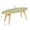 Hello Honey® Multicolor Striped Surfboard Oval Coffee Table